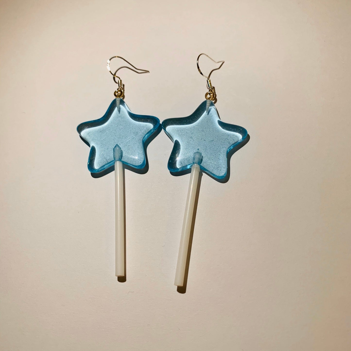 Colourful large Star Wand lollipop earrings