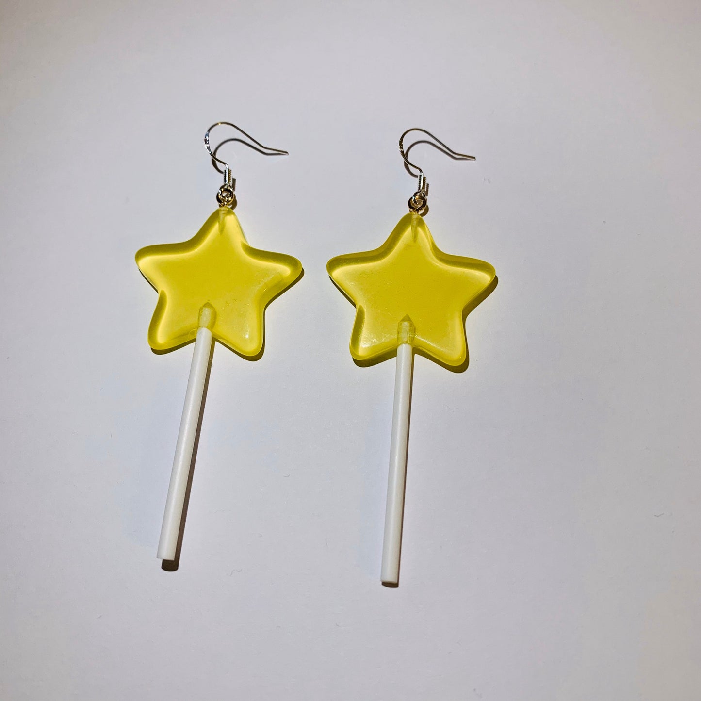 Colourful large Star Wand lollipop earrings