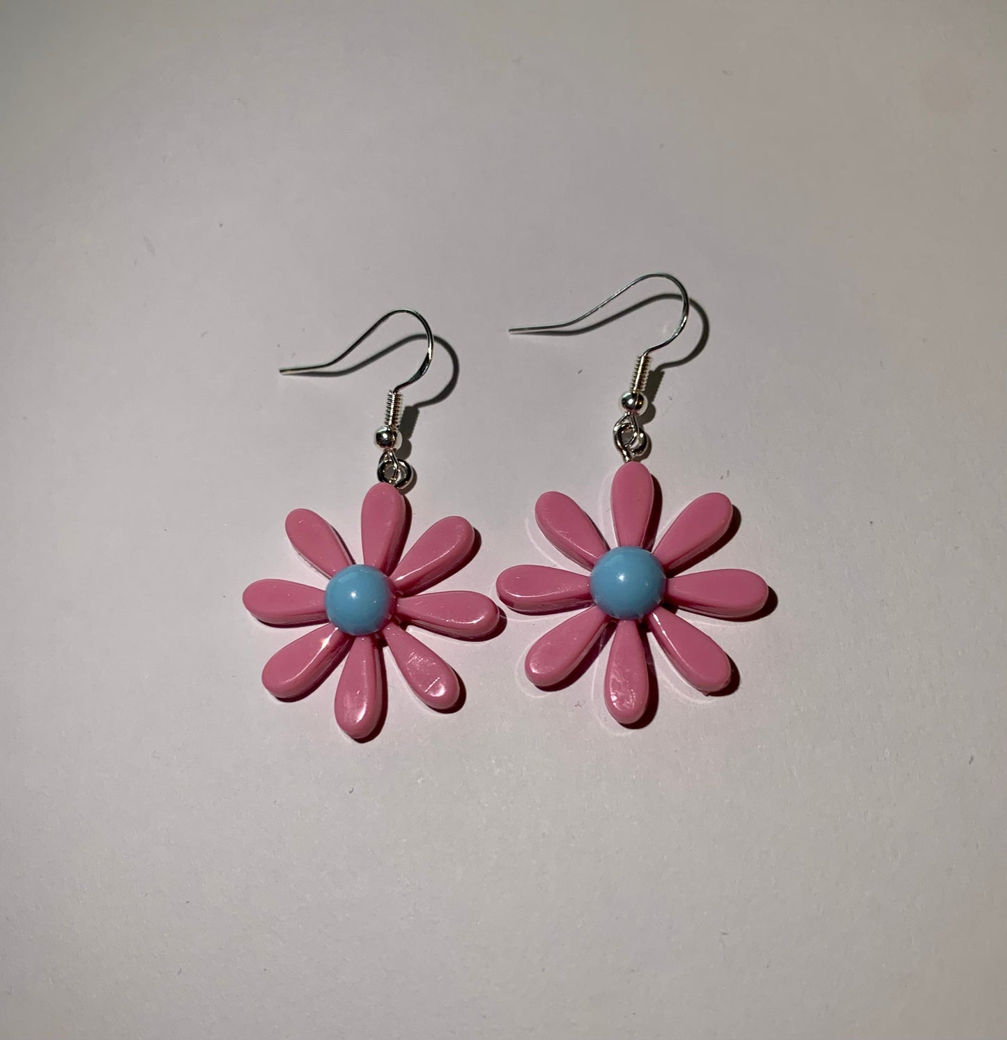 Colourful daisy flower earrings